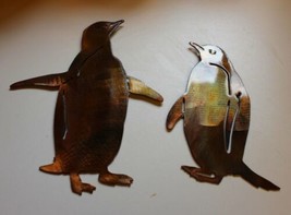 Penguin Pair - Metal Wall Art - Copper Size Varies Per Piece - £19.41 GBP