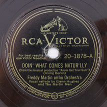 Freddy Martin - Doin&#39; What Comes Natur&#39;lly / Blue Champagne 78rpm Record 20-1878 - £6.96 GBP
