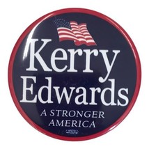Vintage 2004 Presidential Campaign Kerry Edwards Pinback Button Democrat... - £7.45 GBP