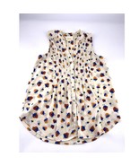 Anthropologie Maeve Shirt Womens Size 0 Cream Strawberries Pineapple Blouse - $26.72 CAD