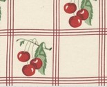 Cotton Toweling 16&quot; American Cherries Cherry Kitchen Towels By the Yard ... - £9.37 GBP