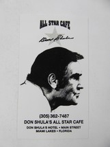 Miami Dolphins Don Shula All Star Cafe 1995 Football Pocket Schedule - $13.85
