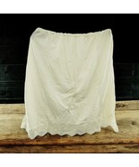 Vtg LOOMCRAFT White Half Slip Floral Embroidered Lace Silky Nylon Lace L... - $442.66 MXN