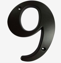 Gatehouse 5&quot; Zinc Alloy House Number, #9, Black Matte, Includes 2 Screws - $129.02 MXN