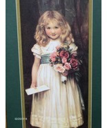 Homco Home Interiors Love Letter Picture with Girl and Flowers Letter 19 X 23 - $74.99