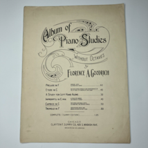 Caprice in C Vintage Sheet Music Album of Piano Studies Goodrich Piano 1910 - $8.77