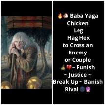  Baba Yaga Chicken Foot Hex to Cross an Enemy or Couple  Justice /Break Up - $24.29