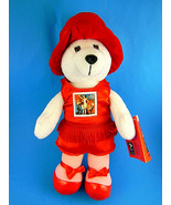 USPS Plush Flapper Girl Bear Stamp collectible Adorable 10&quot; 32 cent stam... - €10,34 EUR
