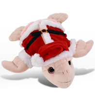 Santa Rainbow Pink Sea Turtle Plush Toy With Red Santa Outfit - 10 Inch - £33.77 GBP