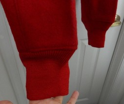 Soo Sault Ste Marie 100% Wool Hunting Pants Ribbed Cuff Red 32X30 VINTAGE - £62.80 GBP