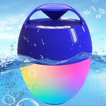 Portable Bluetooth Pool Speaker,Hot Tub Speaker With Colorful Lights,Ip68 Waterp - £46.32 GBP