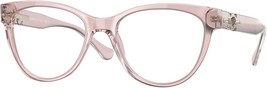 Versace Eyeglasses VE3304 5339 51mm Transparent Pink / Demo Lens - $1,960.67 MXN