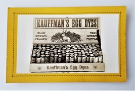 antique KAUFFMAN&#39;S EGG DYES gap pa Variegated EASTER Trade Card ad color... - £22.36 GBP