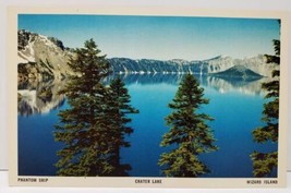 Oregon Crater Lake Phantom Ship Wizard Island RPPC Postcard A1 - $3.95