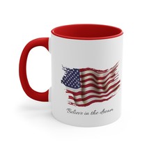 Believe in the Dream - American Flag Tea Mug Coffee Tea Mug, 11oz - $280.39 MXN