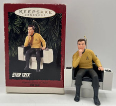 1995 Hallmark Captain James Kirk Star Trek Keepsake Ornament U59 - £21.22 GBP