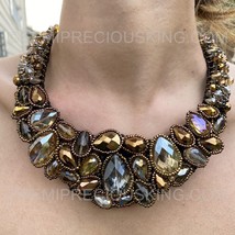 Shiny Bronze 20&quot; Unique Handmade Beautiful Fashion Beads Clustered Collar Choker - £140.35 GBP