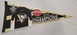 2008 Stanley Cup Pittsburgh Penguins Eastern Champions 12x30 Pennant - $19.79