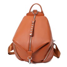 Women Backpack Luxury Designer High Quality Genuine Leather Anti-theft School Ba - £80.50 GBP