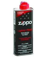 Zippo Lighter Fluid 4oz metal can Fuel for wick lighters handwarmer solv... - $28.31