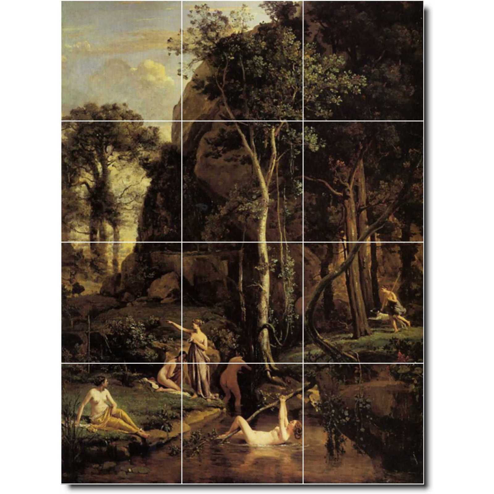 Corot jean diana surprised at her bath