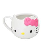 Universal Studios Sanrio Hello Kitty Face Sculpted 14 OZ Mug NEW Pink Bow - €34,31 EUR
