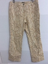 Ideology Womens Boot Cut Jeans Beige Ivory Animal Print Stretch Zip Up 8 - £3.50 GBP