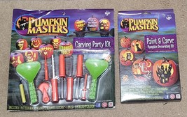 Pumpkin Masters Paint &amp; Carve Decorating Kit &amp; Carving Party Kit NIP - €11,66 EUR