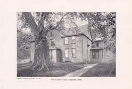 Vtg Print Brown&#39;s Famous Pictures - The Alcott House Concord Mass. - No. 128 - £3.18 GBP