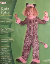 Pretty Kitty Kute Kitten Girls Halloween Costume Toddler Size 2T - £18.04 GBP