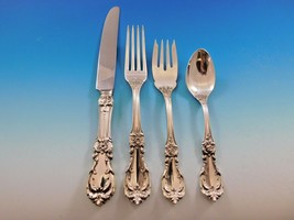 Burgundy by Reed & Barton Sterling Silver Flatware Set for 12 Service 48 Pieces - £2,247.27 GBP