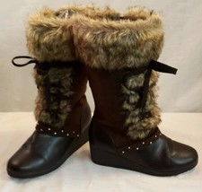 Canyon River Blues Snow Boots Women&#39;s Dark Brown Sz 5 M - $21.01