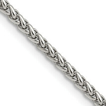 Chisel Stainless Steel Polished 3mm 22 inch Wheat Chain SRN805 - £26.84 GBP