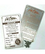 Cal Spas Hot Tub Vintage Serial Warning Safety UL Metal Plates + Hardwar... - £15.09 GBP