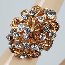 Vintage Style Adjustable Ring Metal Statement Cocktail Style Size 7 8 9 +/- - $153.05 MXN