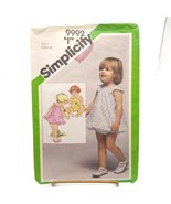 Vintage Sewing PATTERN Simplicity 9992, Toddlers 1981 Romper Sundress Bl... - £13.90 GBP