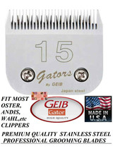 Geib Gator Buttercut Stainless Steel 15 Blade *Fit Most Oster,Wahl,Andis Clipper - £31.16 GBP