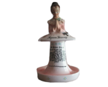 READ* Enesco Mother In Kitchen Prayer Girl Lady Dinner Pink Spoon Storag... - $11.40