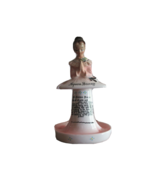 READ* Enesco Mother In Kitchen Prayer Girl Lady Dinner Pink Spoon Storag... - $11.40