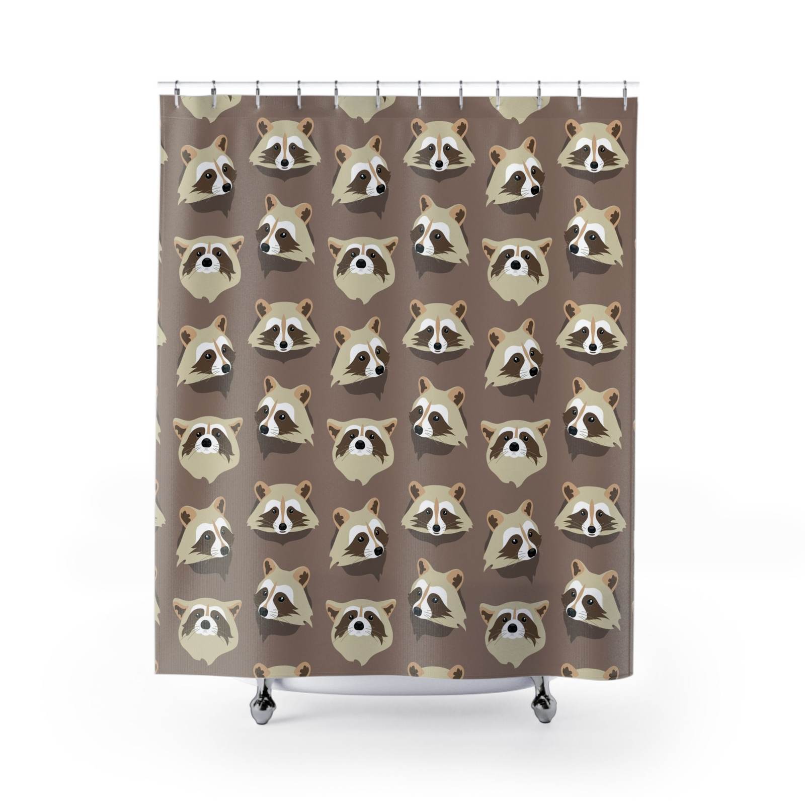 Racoon Heads Shower Curtains - $69.98