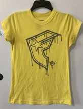 Famous Stars &amp; Straps Women’s Size Large Yellow With Gray  T-Shirt. - £8.90 GBP
