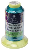 Coats Professional Machine Embroidery Thread 4000yd-Blue Turquoise - £17.78 GBP