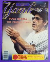 May 10, 1984 New York Yankees Magazine Yogi Berra Anniversary Issue - $4.94