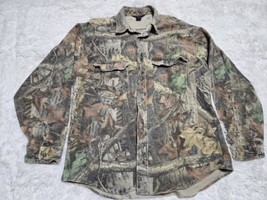 Vintage Woolrich Advantage Wetland Camo L* Shirt Camouflage Chamois Flan... - £12.91 GBP