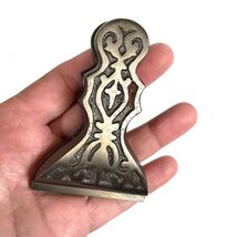 Vtg Victorian Style Cast Iron Spring Clip Paper Clip Letter Mail Holder ... - $18.42