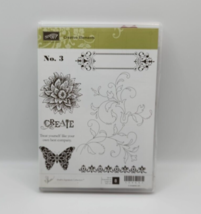 Stampin Up! Creative Elements Rubber Stamp Set  - Complete Set of 8 - 122647 - £12.88 GBP