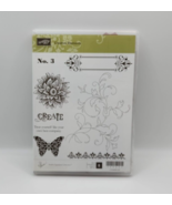 Stampin Up! Creative Elements Rubber Stamp Set  - Complete Set of 8 - 122647 - £13.17 GBP