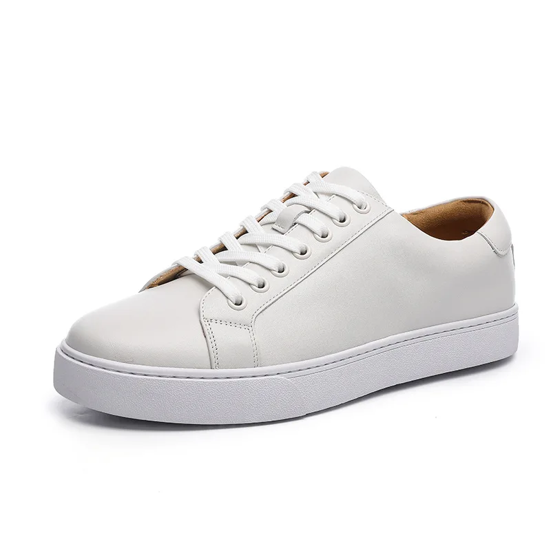 British Thick Bottom Trend Men Shoes Sneakers Korean Casual First Layer Cattlehi - £78.85 GBP