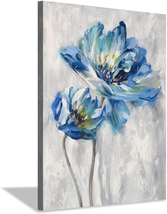 Mothers Day Gifts for Mom Women Her, Flower Artwork Canvas Wall Art: Abstract Br - £28.65 GBP
