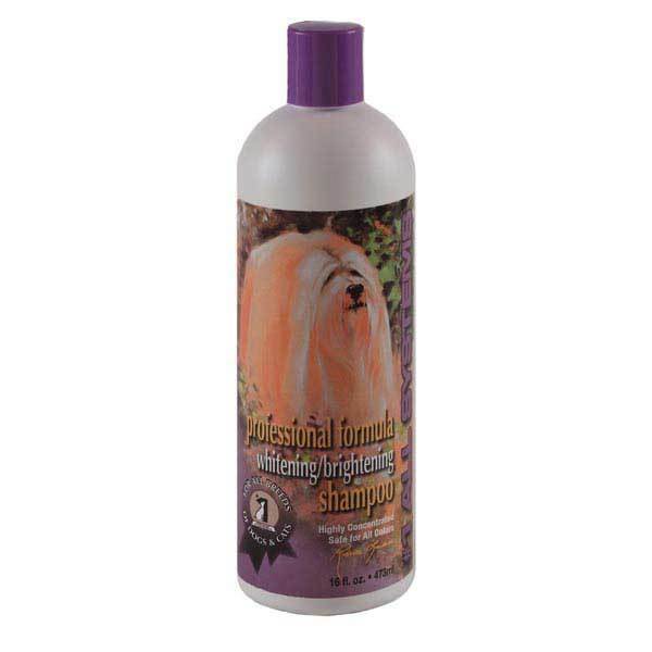 Whitening Pet Shampoo Professional Grooming Dilute Concentrate Dog & Cat 16 oz